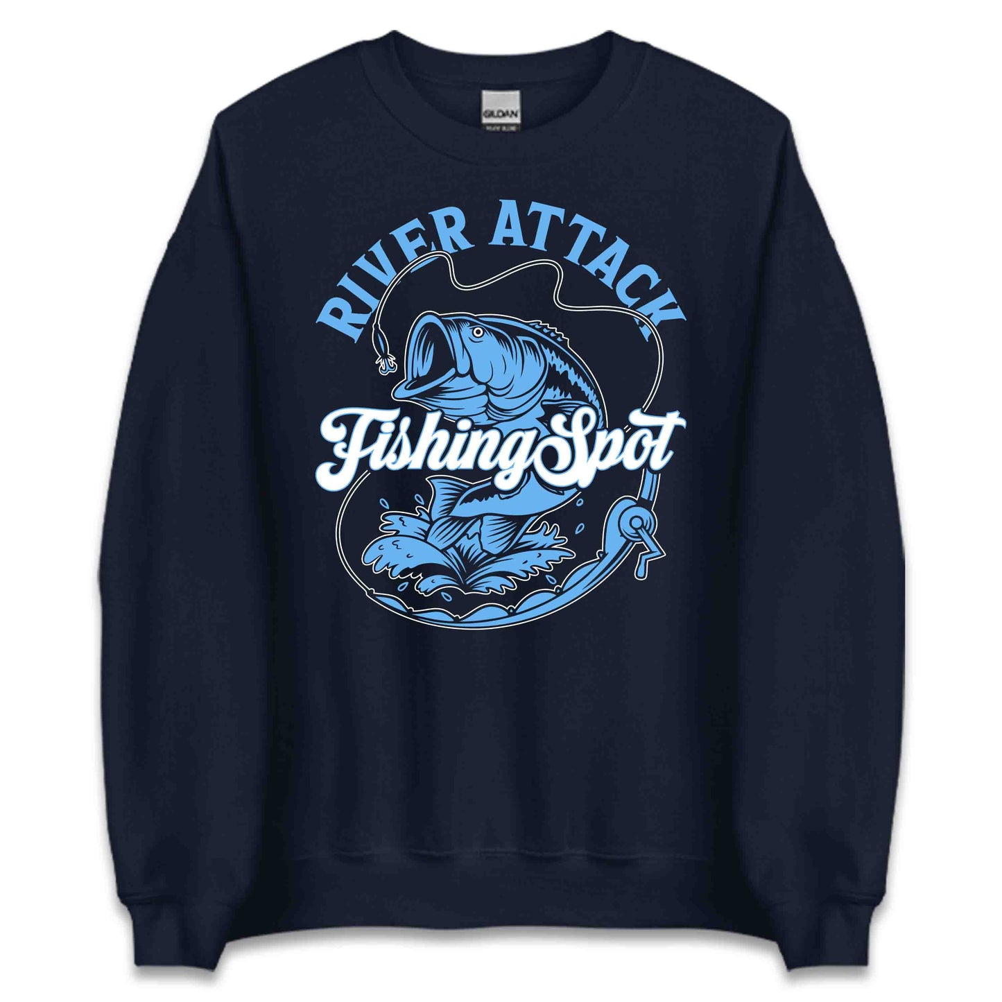 River Attack Fishing Spot Bass Fish Lovers | PRODUCT CODE: RVEATCKSNGPOL