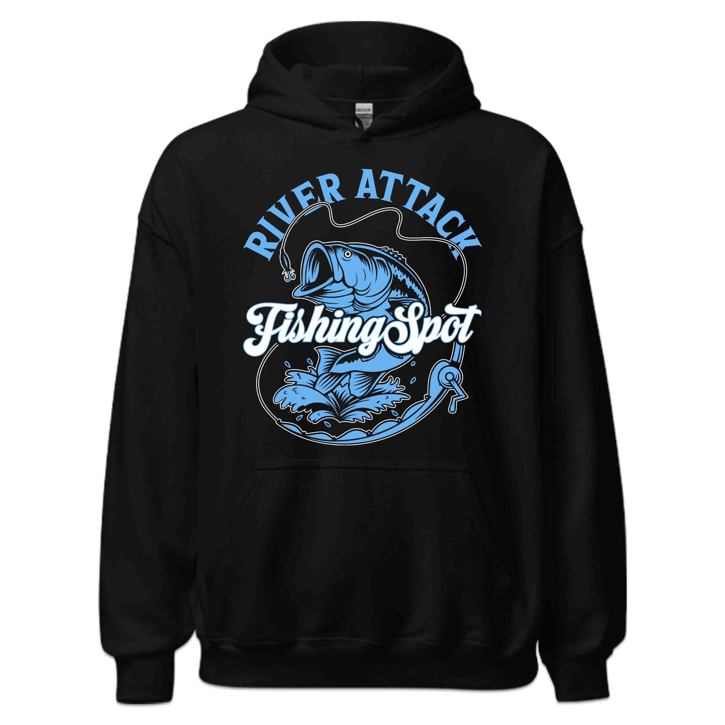 River Attack Fishing Spot Bass Fish Lovers | PRODUCT CODE: RVEATCKSNGPOL