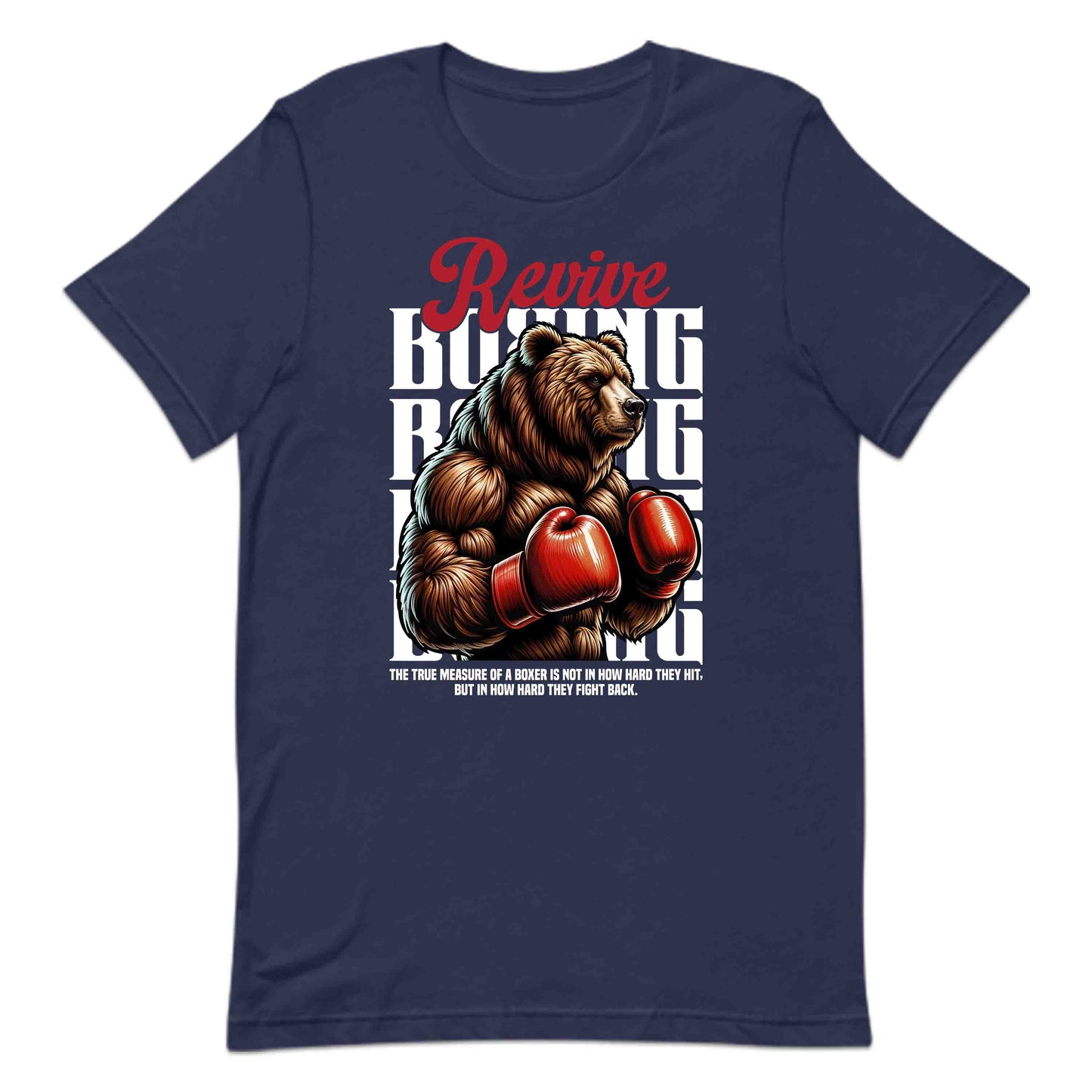 Revive Bear Boxer Fighters Motivational Quote | PRODUCT CODE: RVEBAXROPBALE
