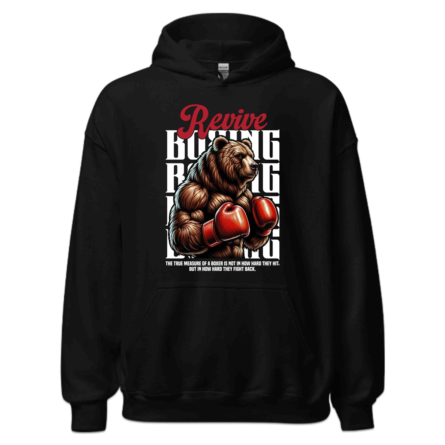 Revive Bear Boxer Fighters Motivational Quote | PRODUCT CODE: RVEBAXROPBALE