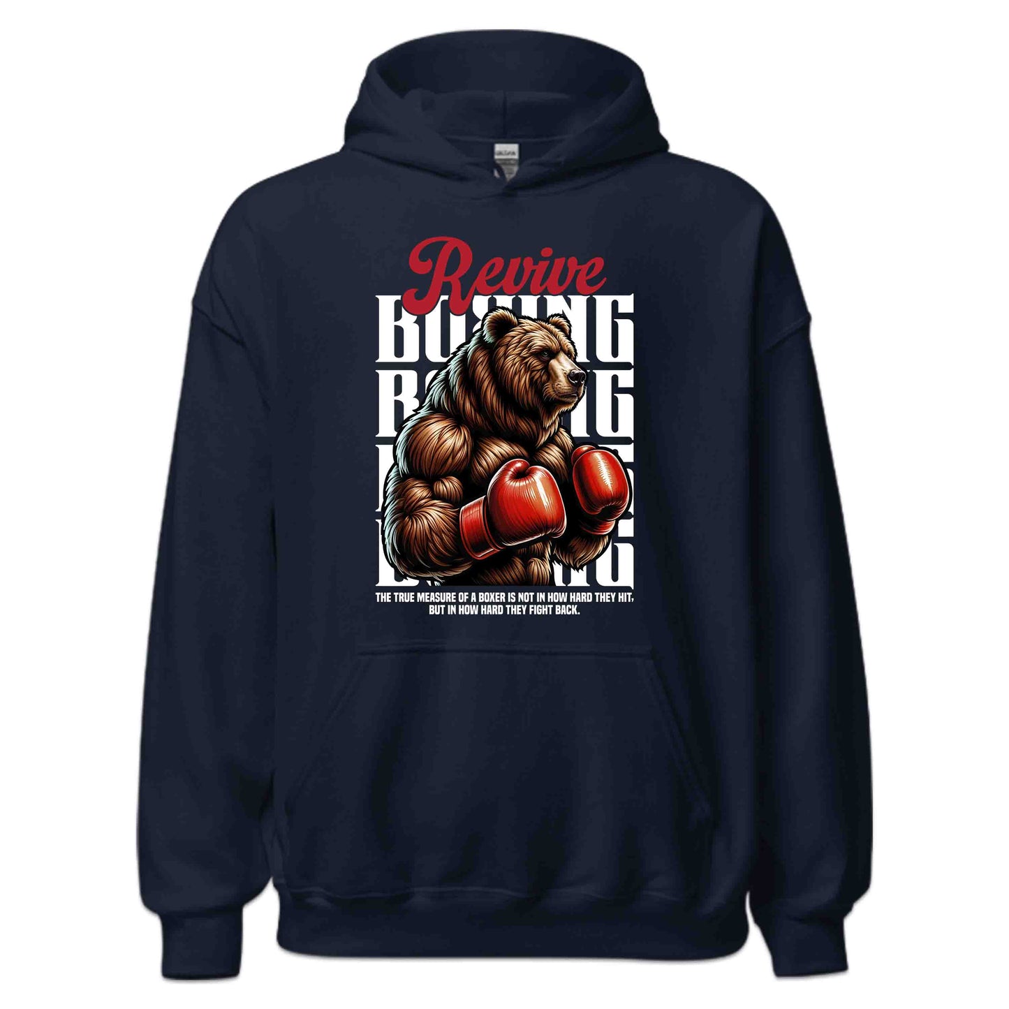 Revive Bear Boxer Fighters Motivational Quote | PRODUCT CODE: RVEBAXROPBALE