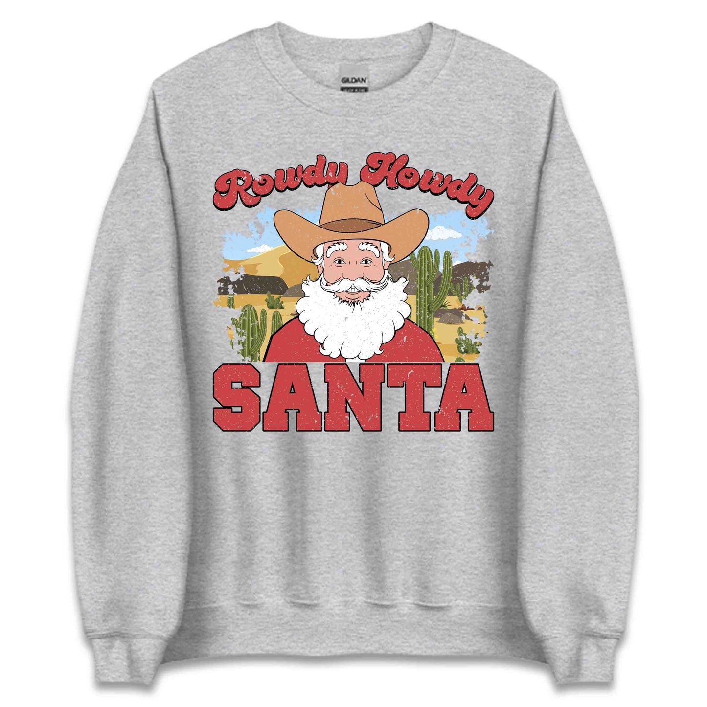 Rowdy Howdy Santa Western Cowboy Christmas | PRODUCT CODE: RWDYHYSNYTCH