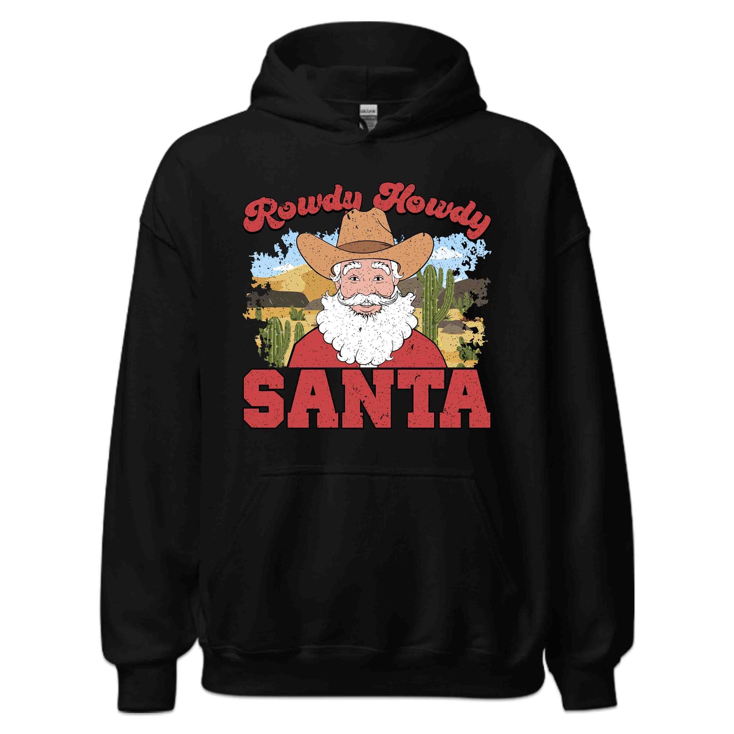 Rowdy Howdy Santa Western Cowboy Christmas | PRODUCT CODE: RWDYHYSNYTCH