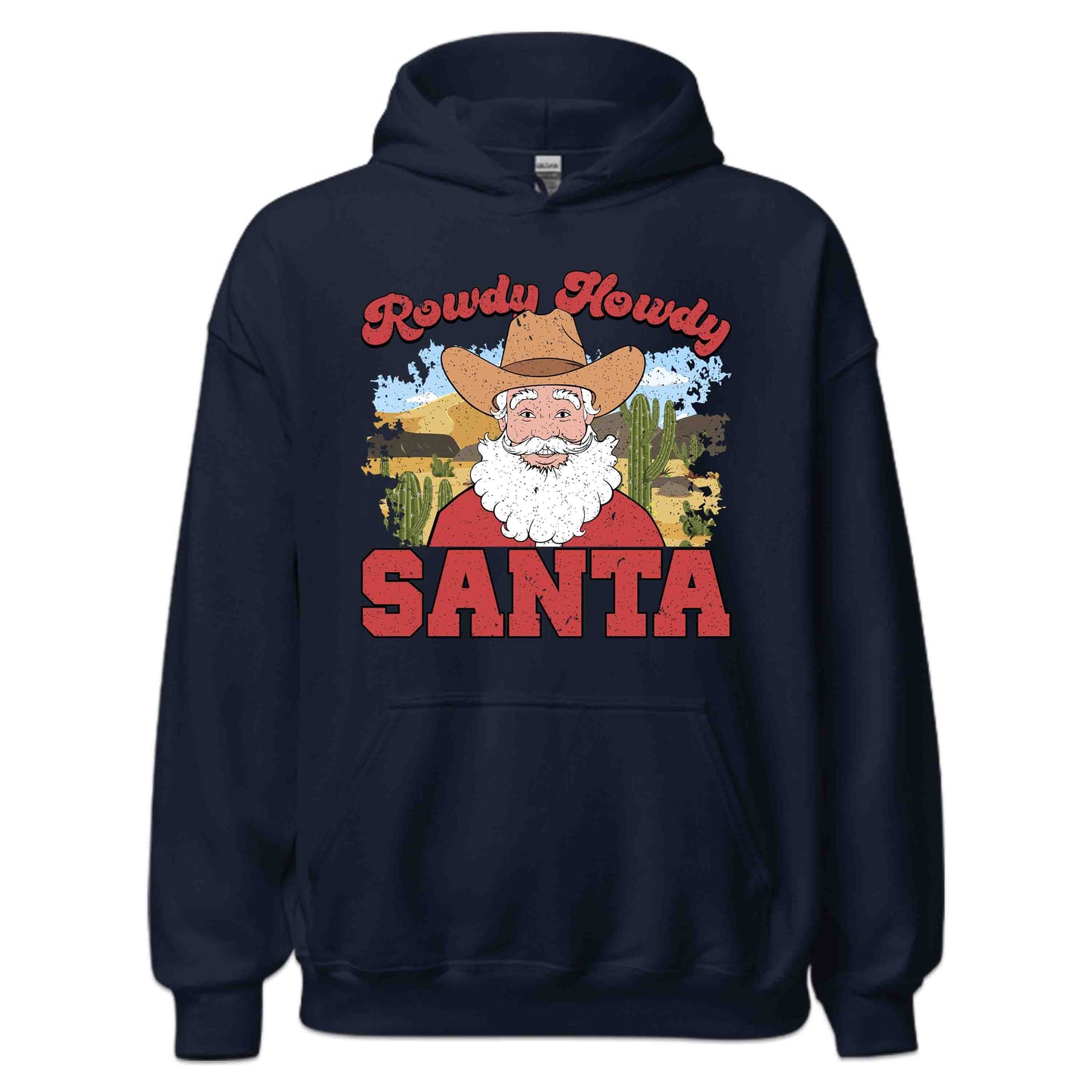 Rowdy Howdy Santa Western Cowboy Christmas | PRODUCT CODE: RWDYHYSNYTCH