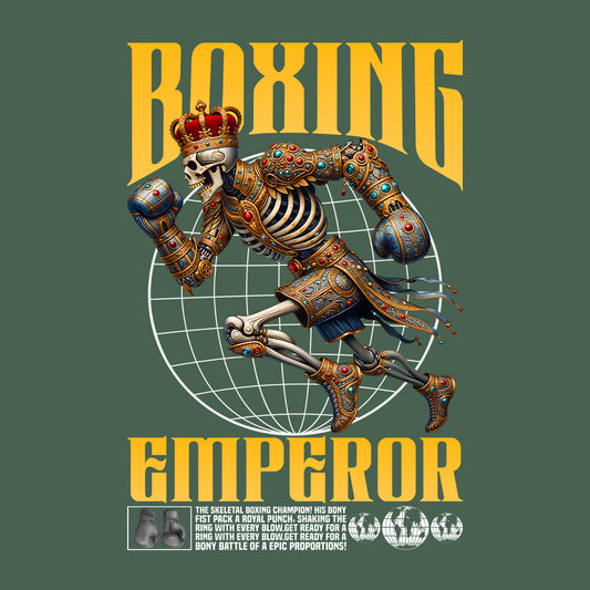 Royal King Boxing Skeleton Crowned Champion Bone Fighter | PRODUCT CODE: RYLBXNGSKLNTO