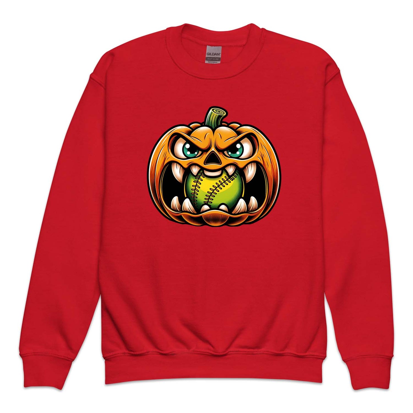 Pumpkin Baseball Spooky Face Halloween | PRODUCT CODE: PKMBSLHWON