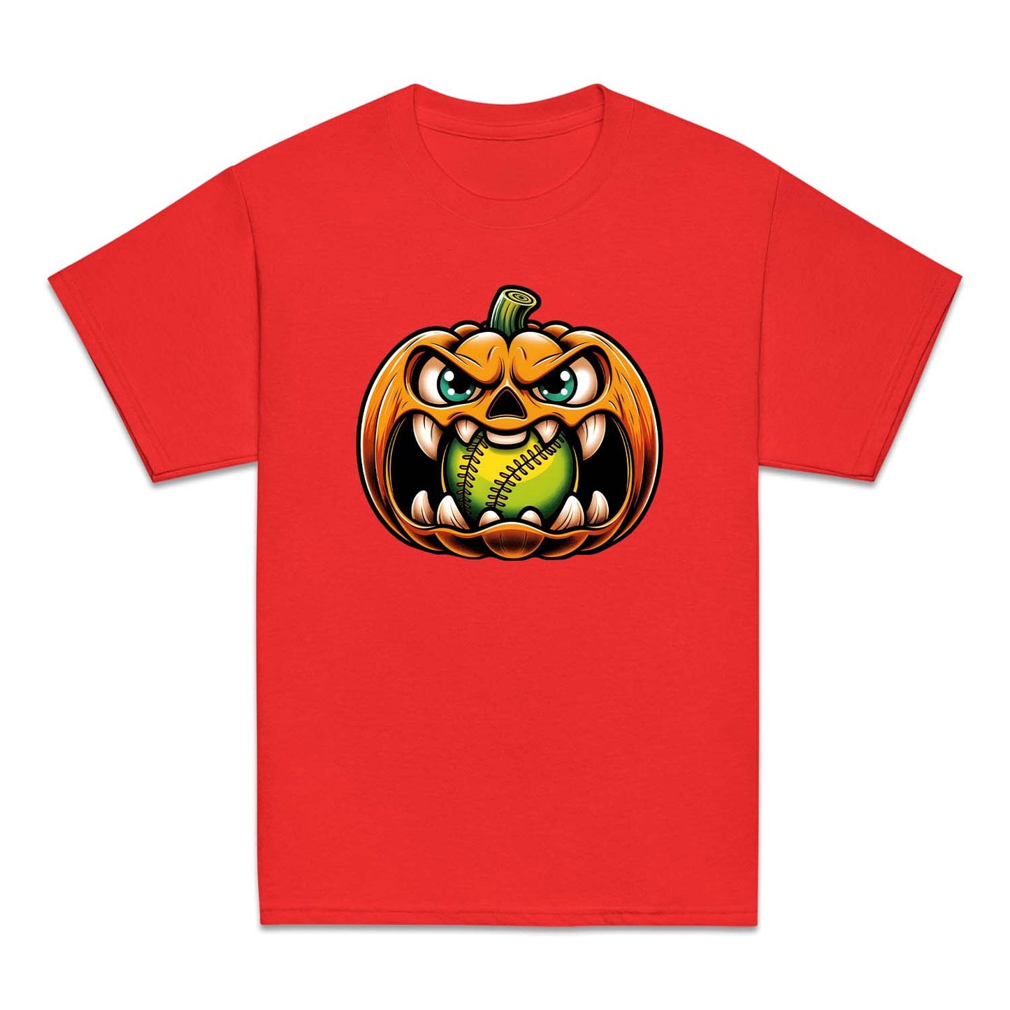 Pumpkin Baseball Spooky Face Halloween | PRODUCT CODE: PKMBSLHWON