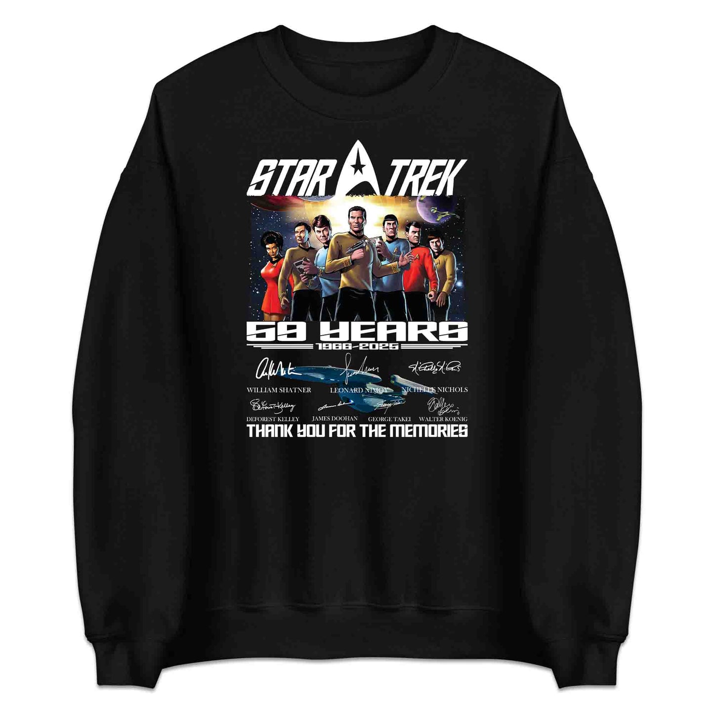 Star Trek 59th Anniversary T-Shirt, Kirk & Spock Tribute Jumper – Original Series 1966–2025 Sci-Fi Hoodie | PRODUCT CODE: SADYGBET
