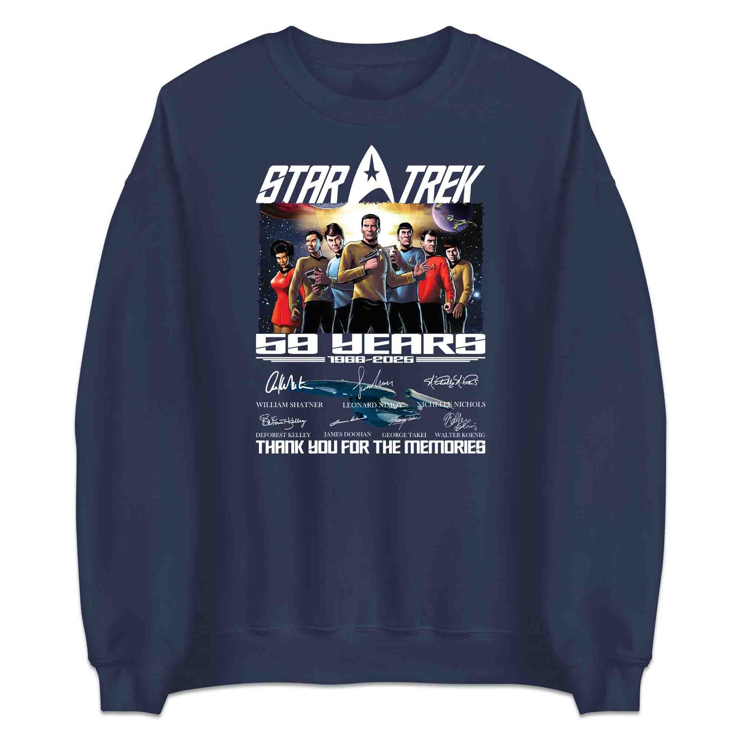 Star Trek 59th Anniversary T-Shirt, Kirk & Spock Tribute Jumper – Original Series 1966–2025 Sci-Fi Hoodie | PRODUCT CODE: SADYGBET