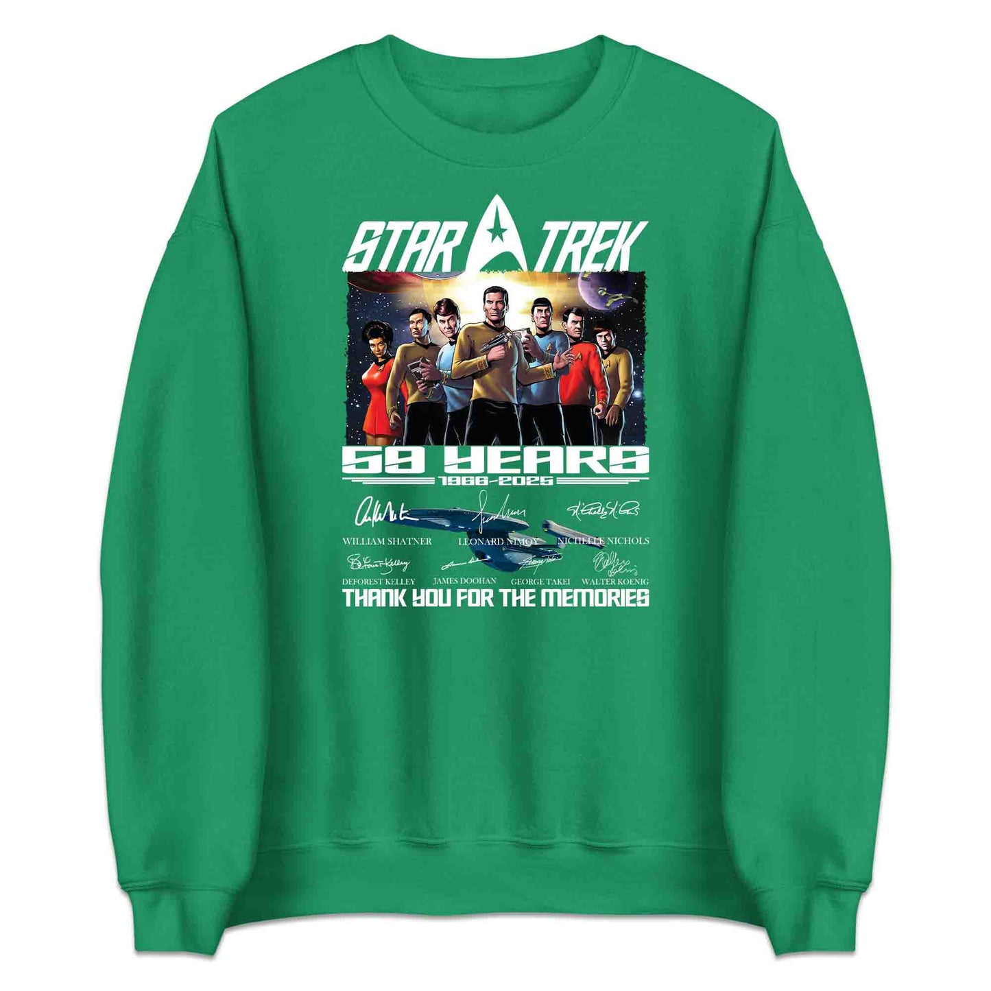 Star Trek 59th Anniversary T-Shirt, Kirk & Spock Tribute Jumper – Original Series 1966–2025 Sci-Fi Hoodie | PRODUCT CODE: SADYGBET