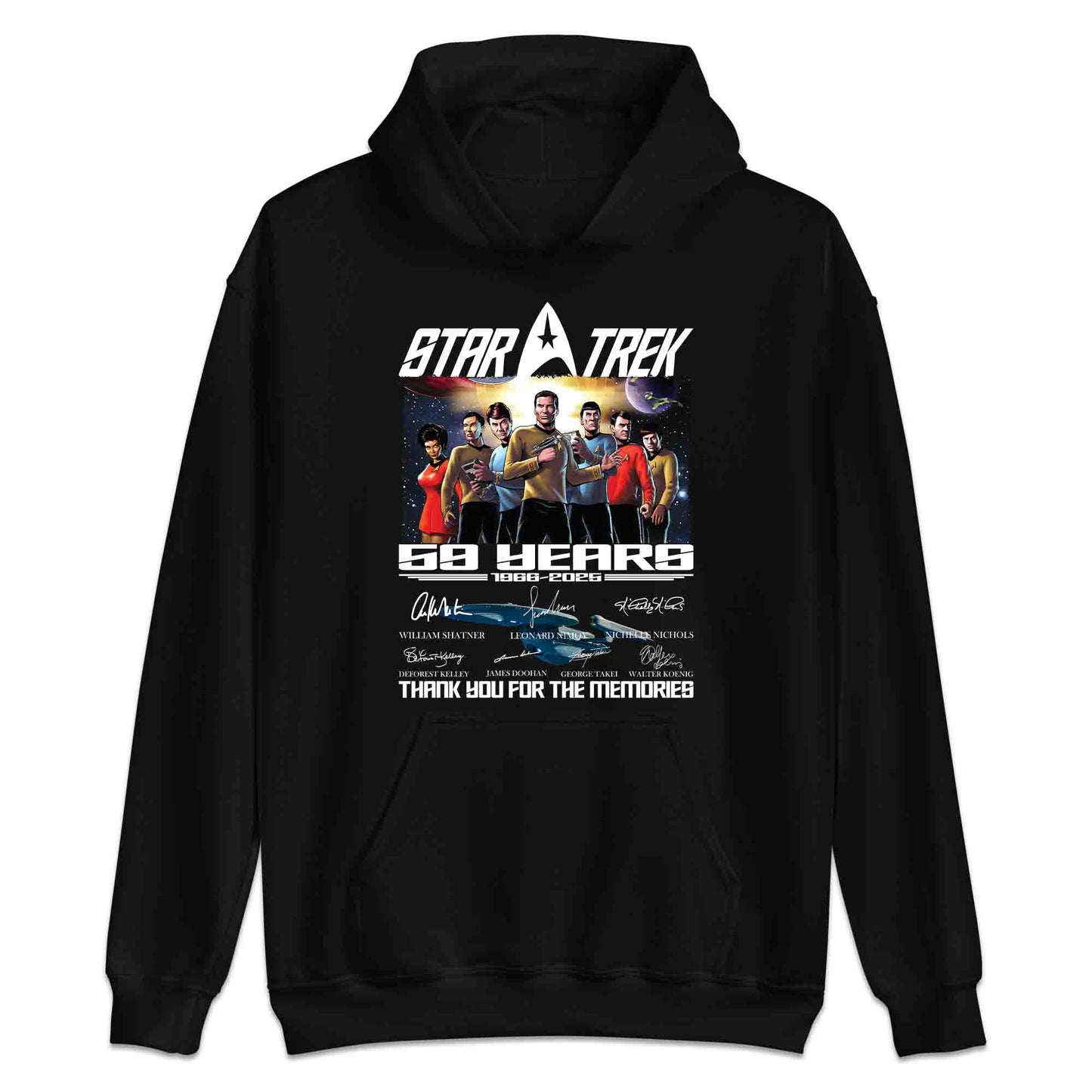 Star Trek 59th Anniversary T-Shirt, Kirk & Spock Tribute Jumper – Original Series 1966–2025 Sci-Fi Hoodie | PRODUCT CODE: SADYGBET