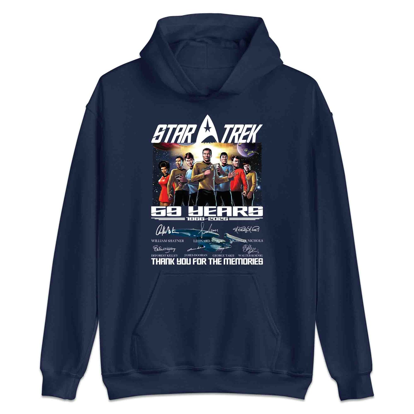 Star Trek 59th Anniversary T-Shirt, Kirk & Spock Tribute Jumper – Original Series 1966–2025 Sci-Fi Hoodie | PRODUCT CODE: SADYGBET