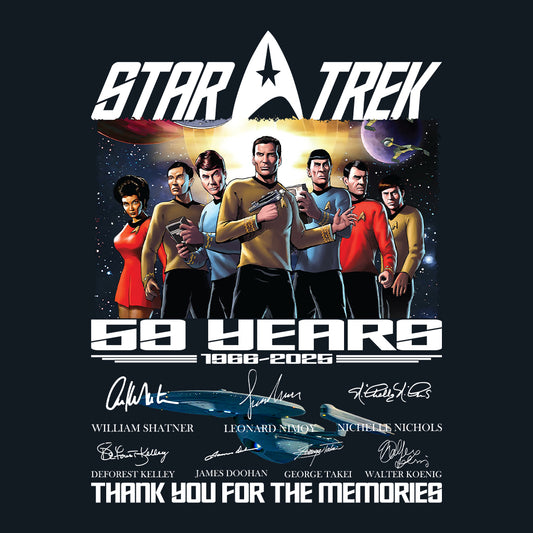 Star Trek 59th Anniversary T-Shirt, Kirk & Spock Tribute Jumper – Original Series 1966–2025 Sci-Fi Hoodie | PRODUCT CODE: SADYGBET
