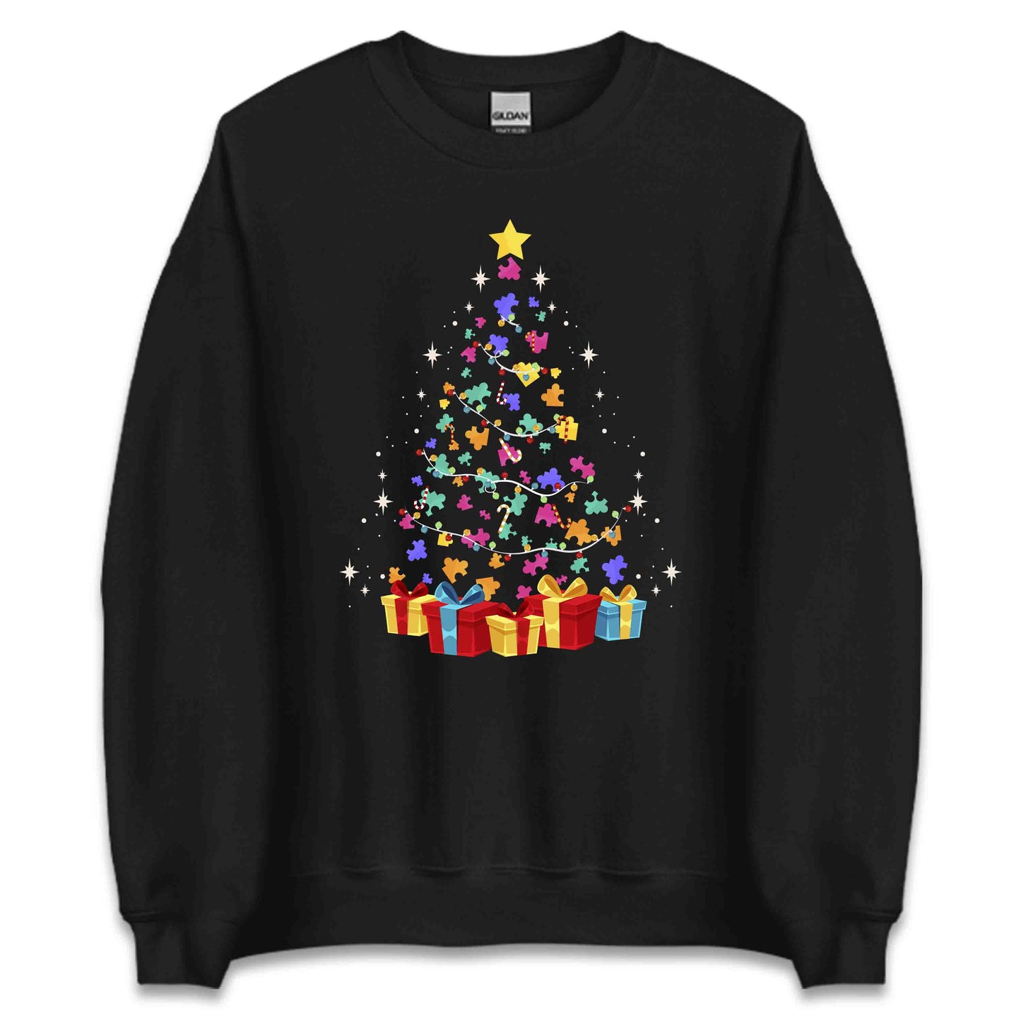 Autism Awareness Christmas Tree Autistic Xmas | PRODUCT CODE: SAUTMWRNCH