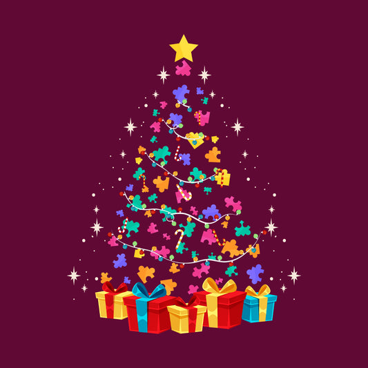 Autism Awareness Christmas Tree Autistic Xmas | PRODUCT CODE: SAUTMWRNCH