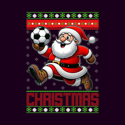 Santa Claus Soccer Christmas Sports Xmas Football | PRODUCT CODE: SBCKUSCRFTB