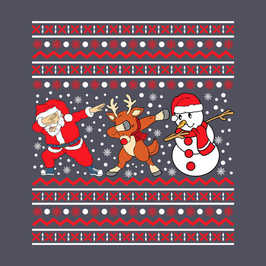 Dabbing Santa Claus Reindeer Snowman Christmas Xmas Dab Dance | PRODUCT CODE: SBGCLRNOWMA