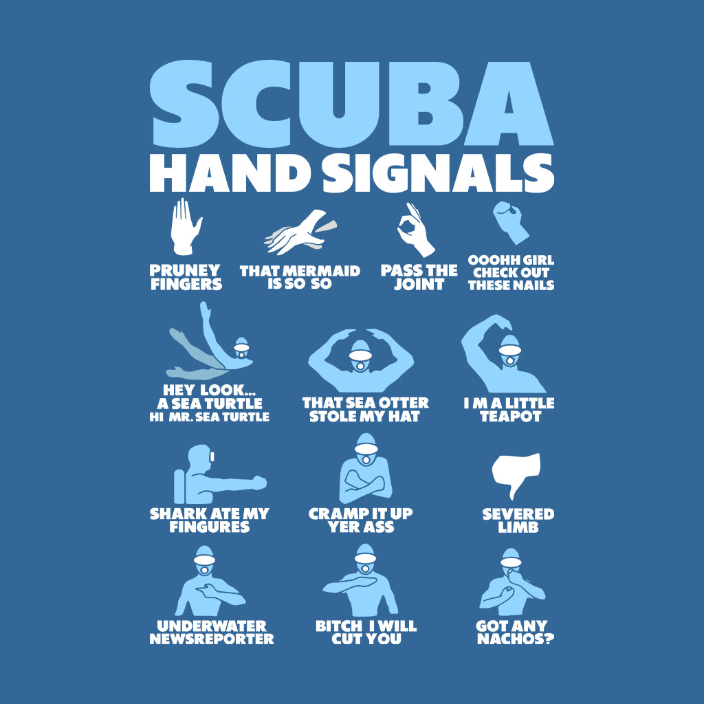 Scuba Hand Signals Ocean Adventure | PRODUCT CODE: SCBAHNDGL