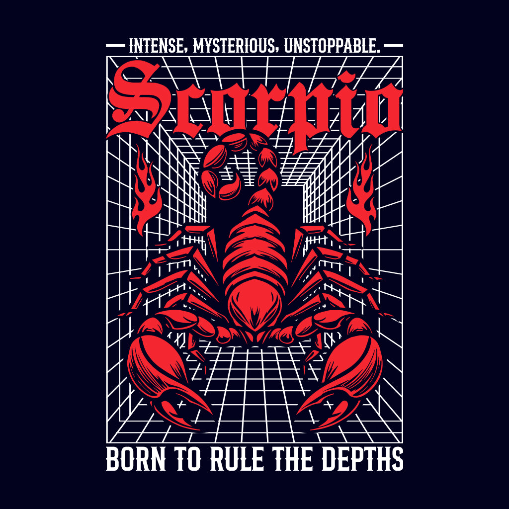 Scorpio Zodiac Red Scorpion Fiery Astrology Style | PRODUCT CODE: SCPZDICRDEPOF