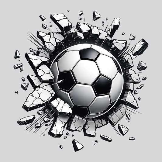 Soccer Ball Breaking Through Wall 3D Realistic Shattering Football | PRODUCT CODE: SCROBLABRKNW