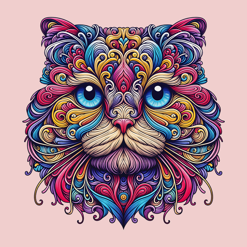 Psychedelic Scottish Fold Cat  | PRODUCT CODE: SCTHFLDOPSY