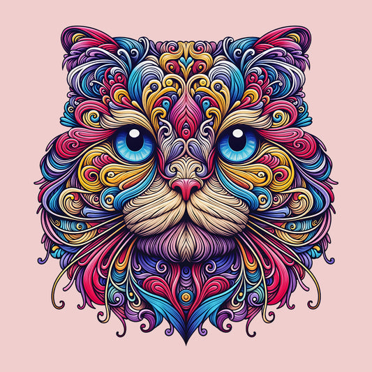 Psychedelic Scottish Fold Cat  | PRODUCT CODE: SCTHFLDOPSY