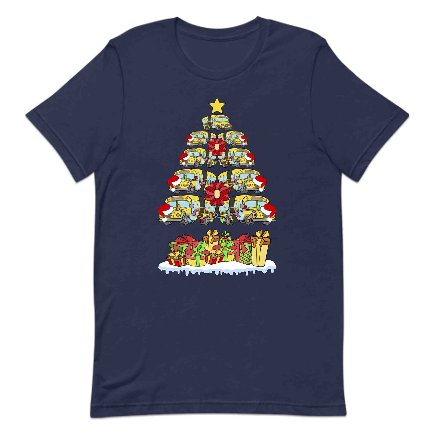 School Bus Christmas Tree Merry Xmas Bus Drivers | PRODUCT CODE: SHLOBUCHRMTE