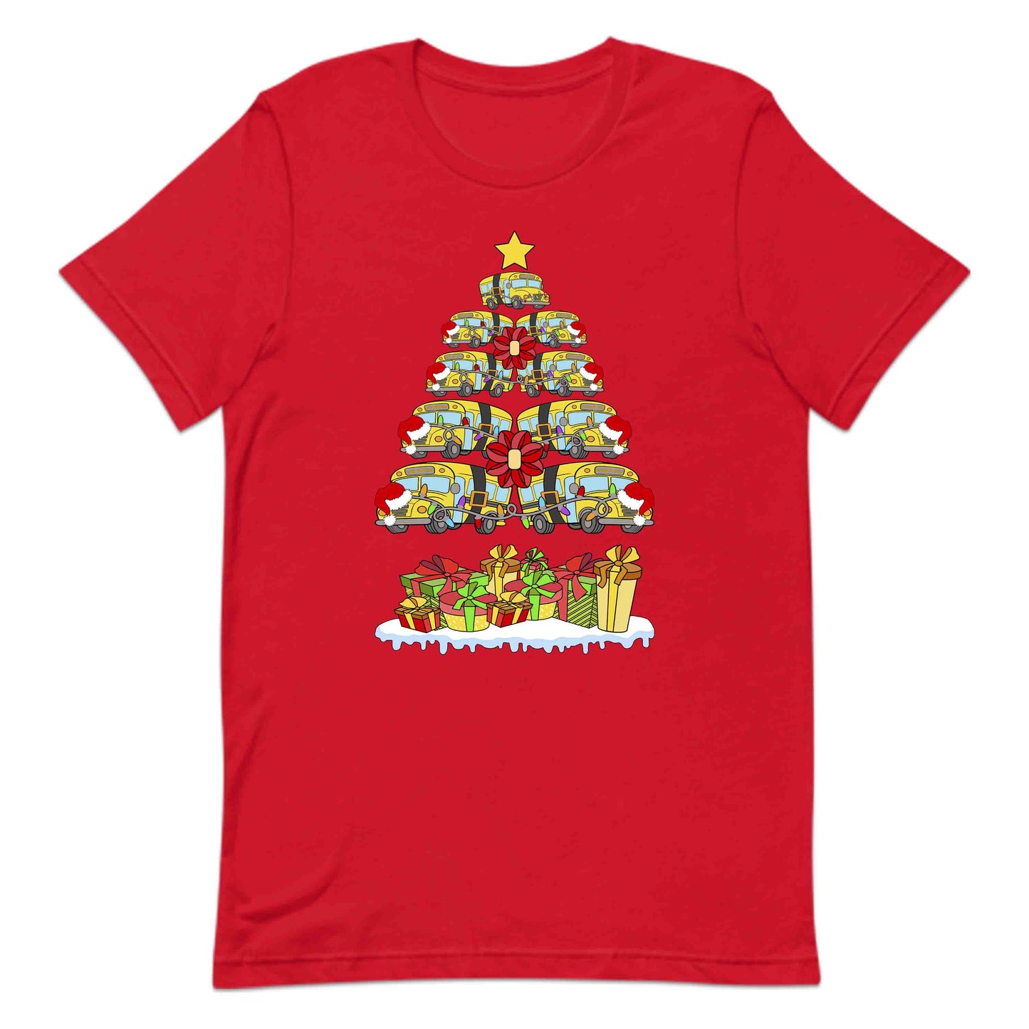 School Bus Christmas Tree Merry Xmas Bus Drivers | PRODUCT CODE: SHLOBUCHRMTE