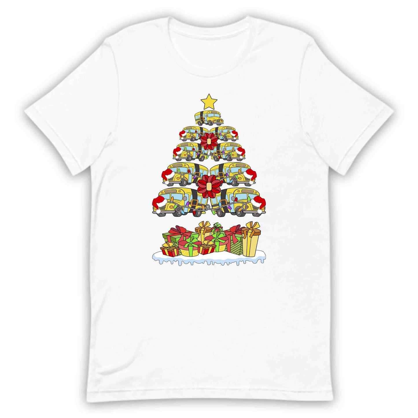 School Bus Christmas Tree Merry Xmas Bus Drivers | PRODUCT CODE: SHLOBUCHRMTE