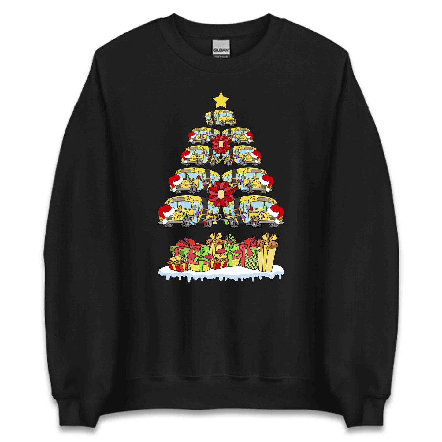 School Bus Christmas Tree Merry Xmas Bus Drivers | PRODUCT CODE: SHLOBUCHRMTE