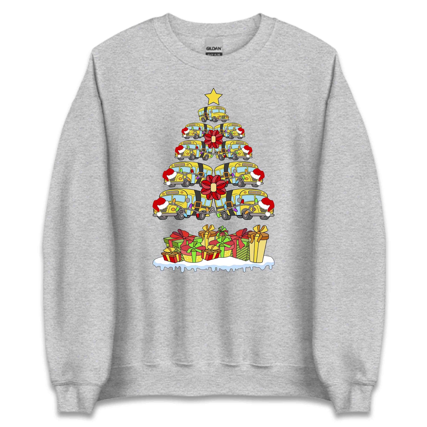 School Bus Christmas Tree Merry Xmas Bus Drivers | PRODUCT CODE: SHLOBUCHRMTE