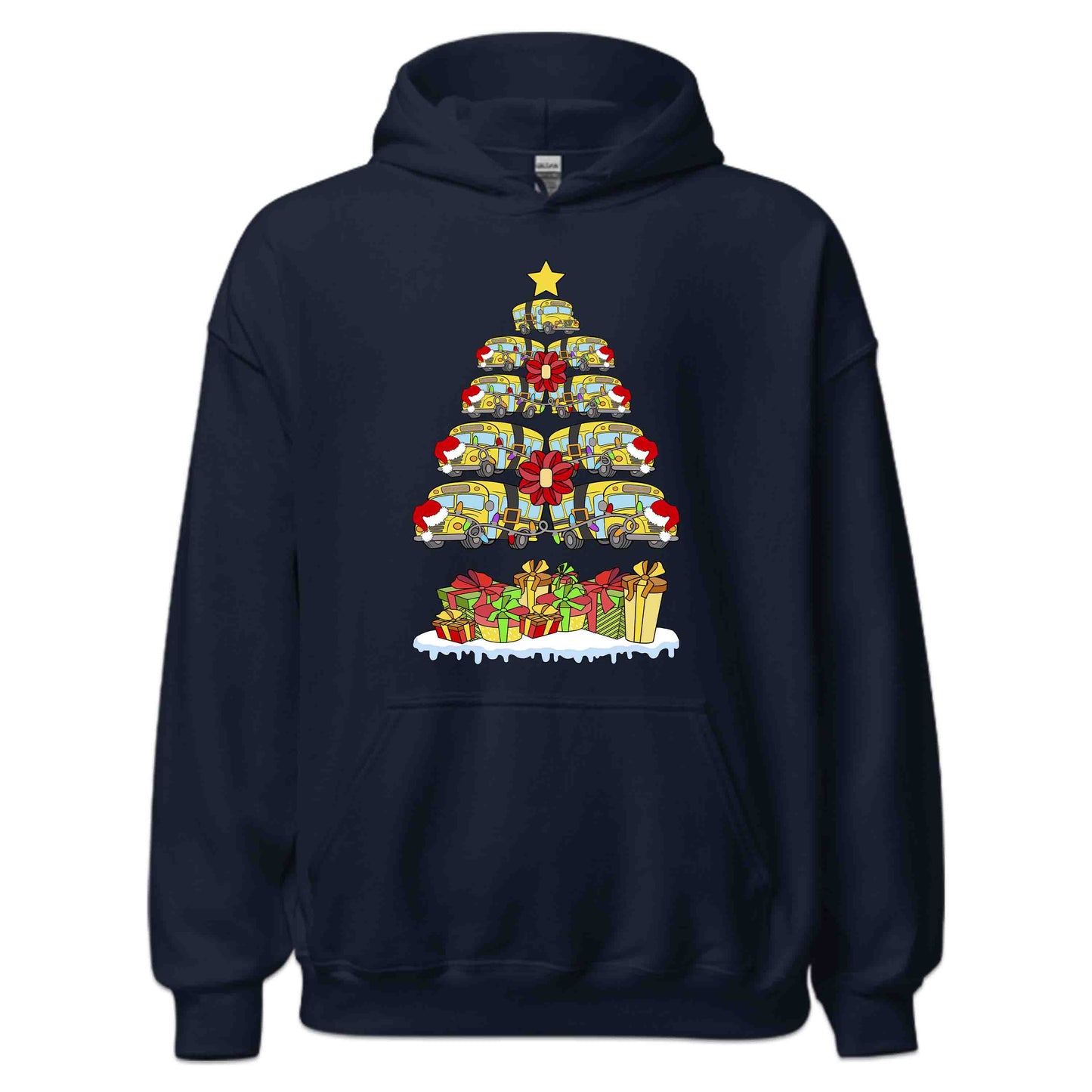 School Bus Christmas Tree Merry Xmas Bus Drivers | PRODUCT CODE: SHLOBUCHRMTE