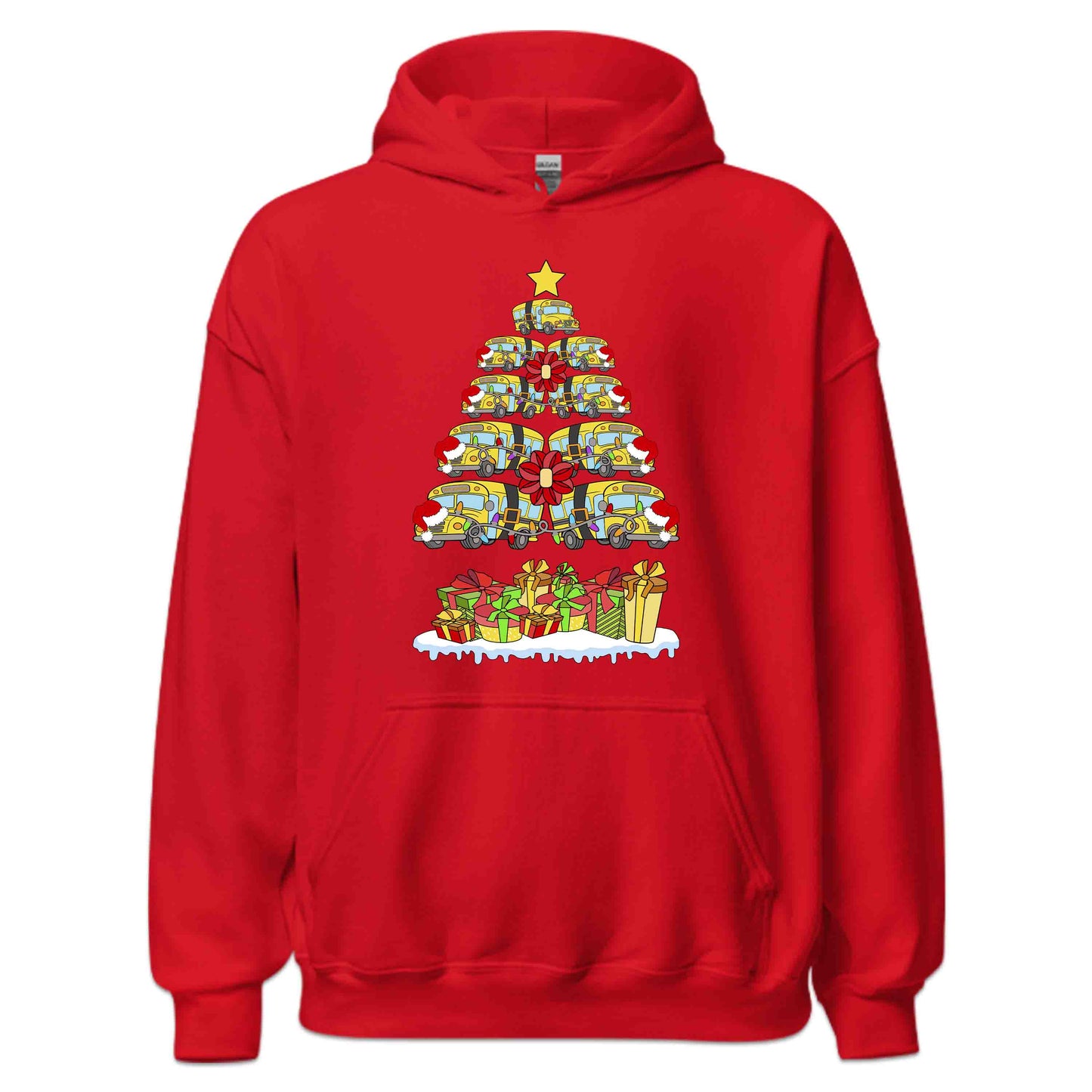 School Bus Christmas Tree Merry Xmas Bus Drivers | PRODUCT CODE: SHLOBUCHRMTE