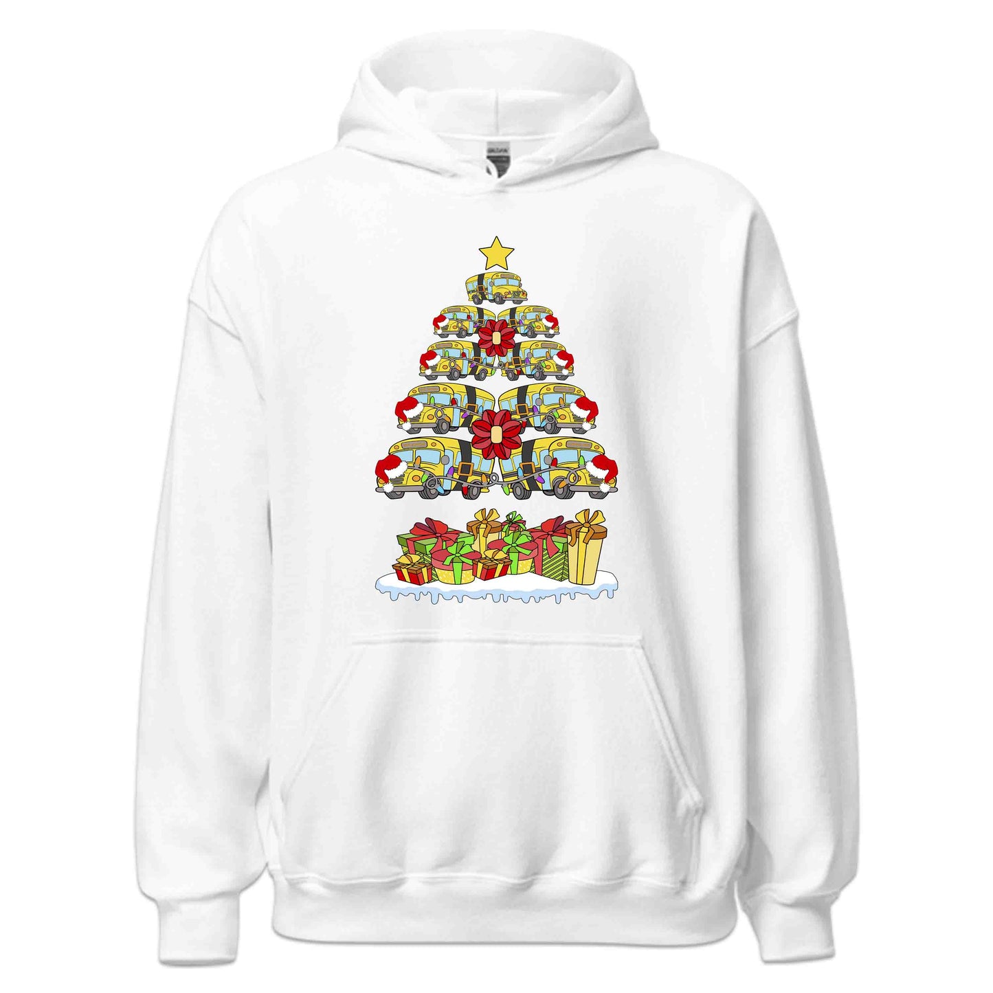 School Bus Christmas Tree Merry Xmas Bus Drivers | PRODUCT CODE: SHLOBUCHRMTE