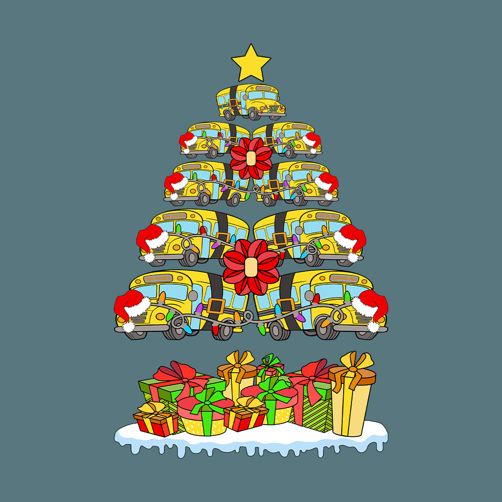 School Bus Christmas Tree Merry Xmas Bus Drivers | PRODUCT CODE: SHLOBUCHRMTE