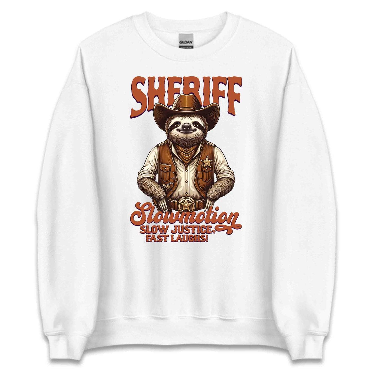 Sheriff Slowmotion Sloth Slow Justice Fast Laughs Quirky Western Animal | PRODUCT CODE: SHREWTNMOHA