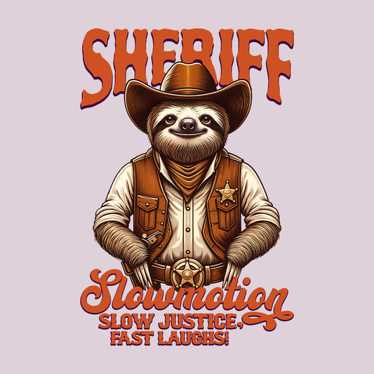 Sheriff Slowmotion Sloth Slow Justice Fast Laughs Quirky Western Animal | PRODUCT CODE: SHREWTNMOHA