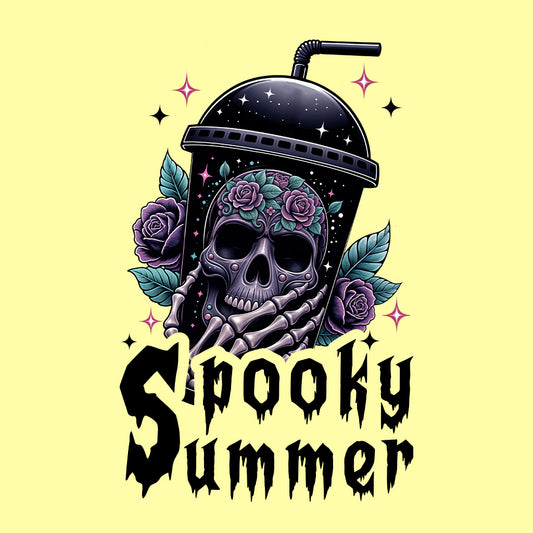 Skeleton Hand Holding Coffee Cup Spooky Summer Halloween | PRODUCT CODE: SKHNDGCFP