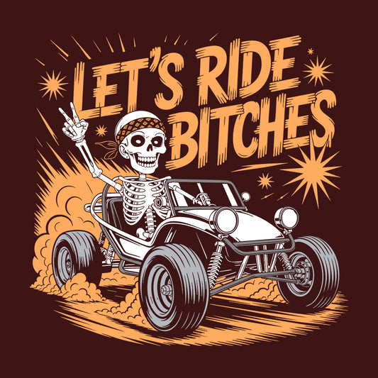 Skeleton Dune Buggy T-Shirt, Edgy Off-Road Sweatshirt, ATV Rebels Hoodie | PRODUCT CODE: SKJDHKSDBG
