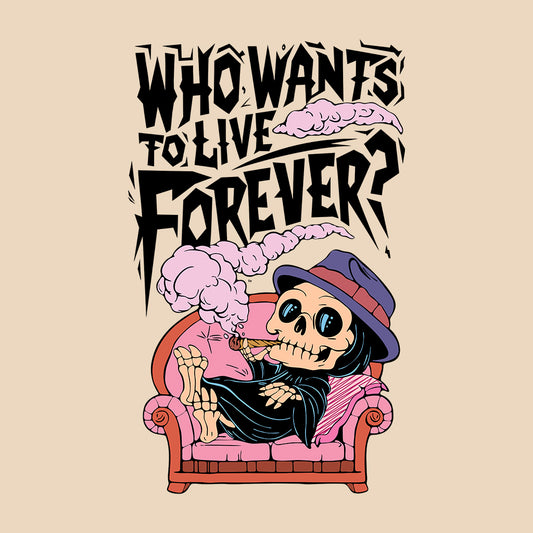 Skeleton Smoking Blunt on Couch Halloween Vibes | PRODUCT CODE: SKLTNMKBLC