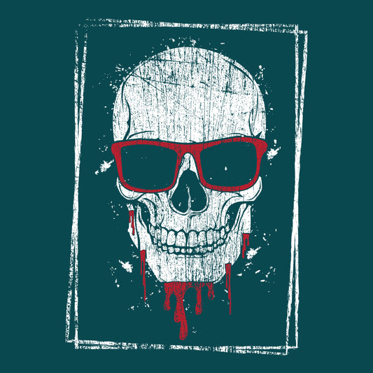 Skull with Sunglasses Pastel Goth Summer | PRODUCT CODE: SKLWNGLSE