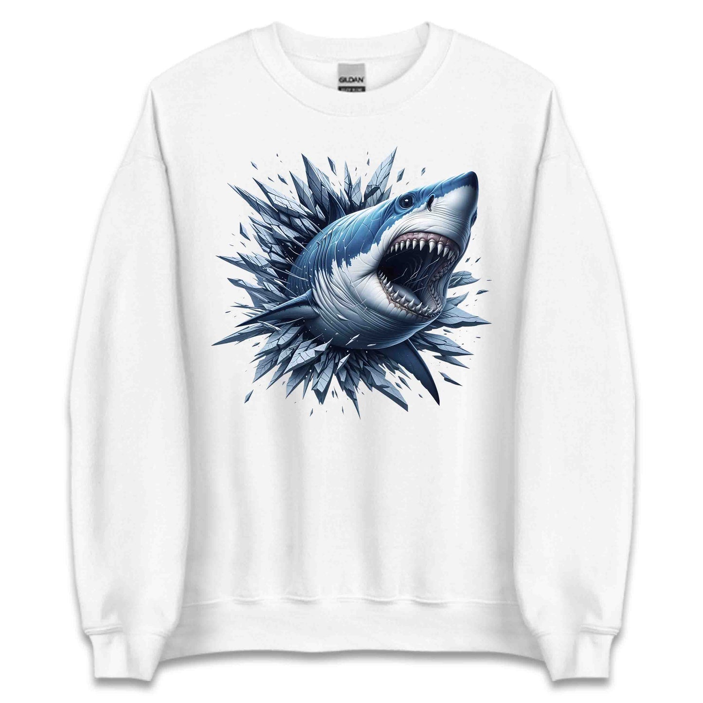Shark Breaking Through Ice Epic Shark Attack 3D Great White Shark | PRODUCT CODE: SKRHBKMRICEP