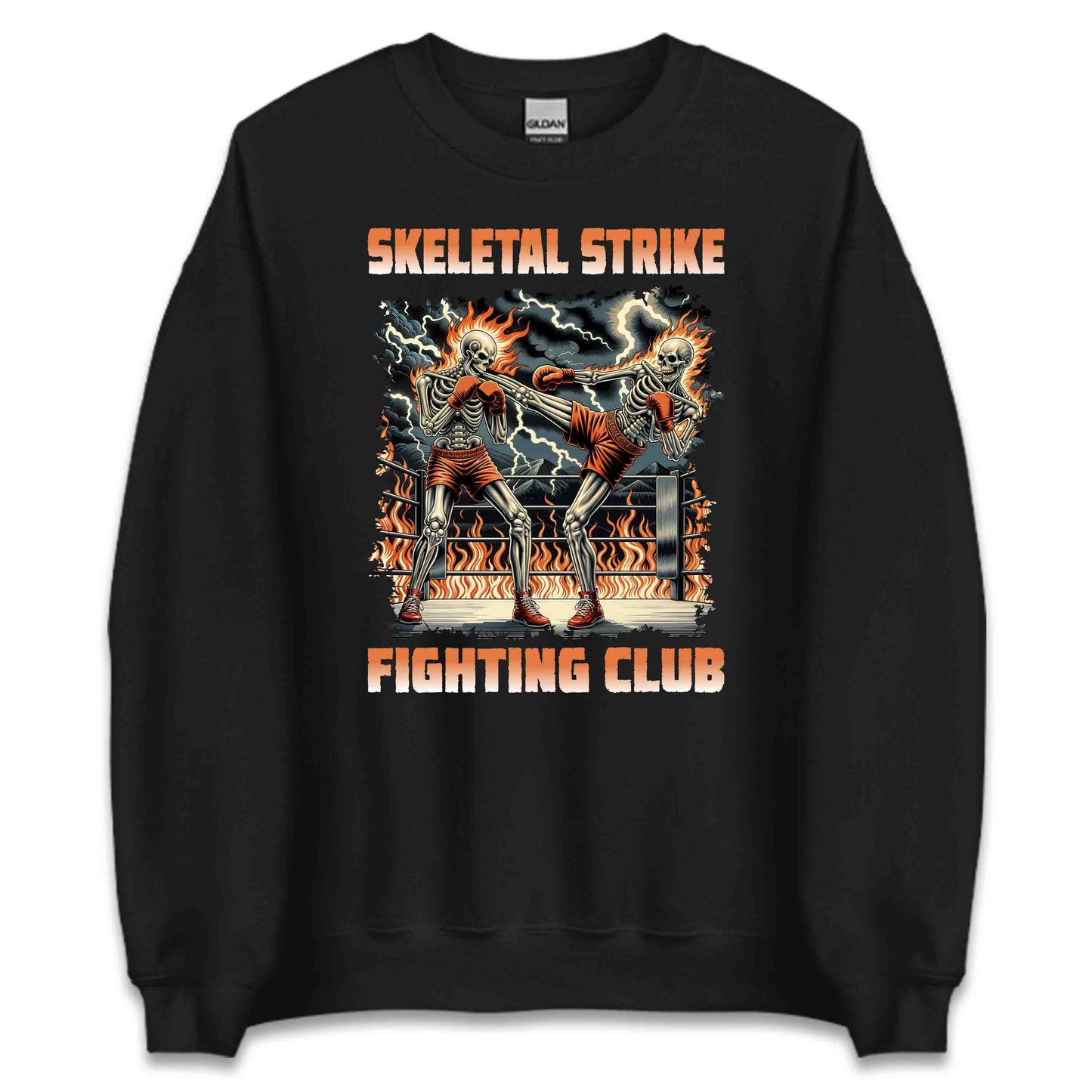 Skeletal Strike Fighting Club Intense Battle Scene | PRODUCT CODE: SKTELNRKEGGNC