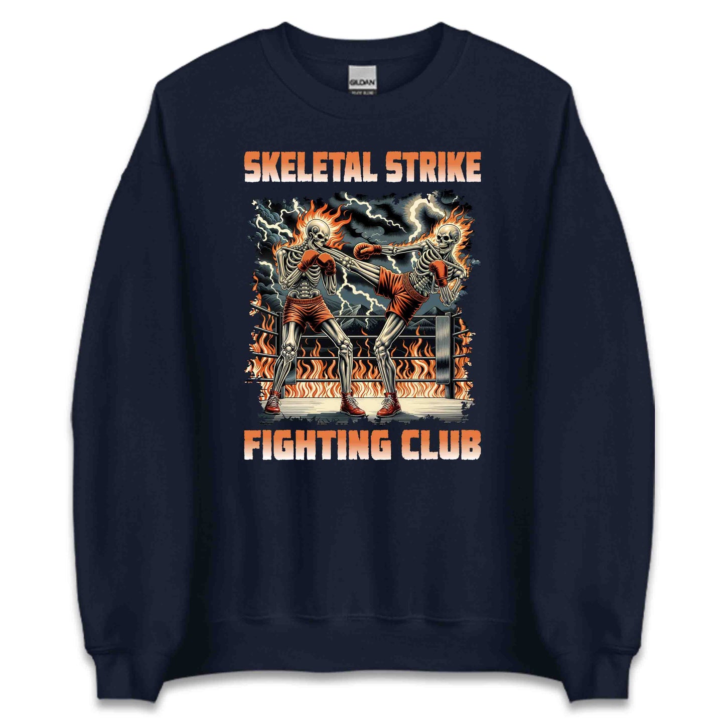 Skeletal Strike Fighting Club Intense Battle Scene | PRODUCT CODE: SKTELNRKEGGNC