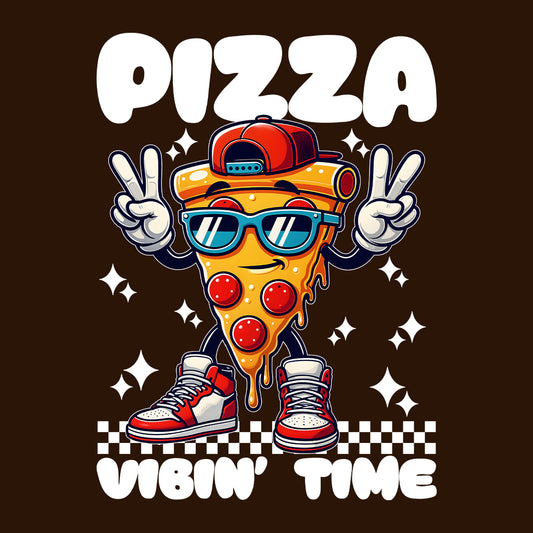 Funny Pizza Slice Hilarious Pizza Slice with Sunglasses & Sneakers | PRODUCT CODE: SLCFNYPZIALVT