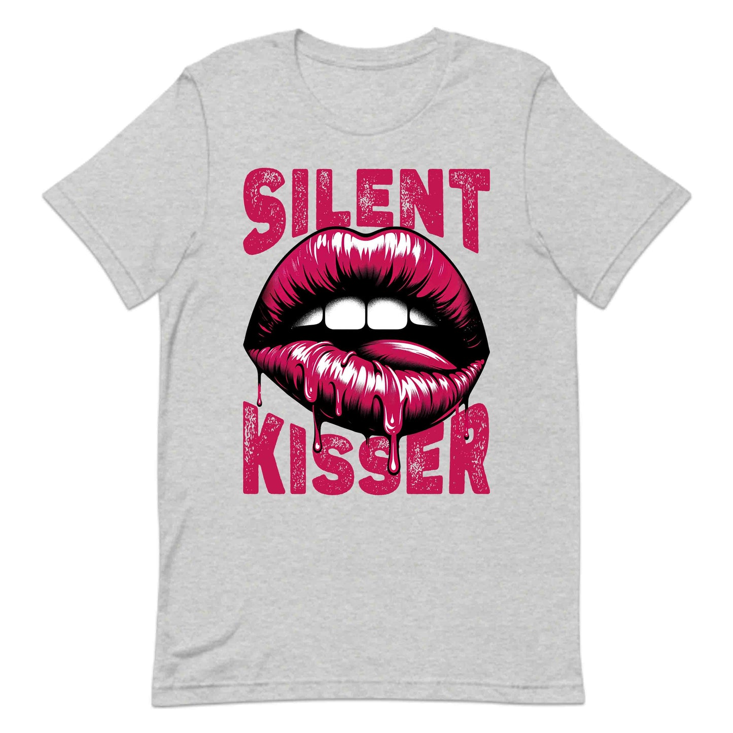 Silent Kisser Dripping Lips Art Gothic Punk and Rock Styles | PRODUCT CODE: SLTNEKSREDRP
