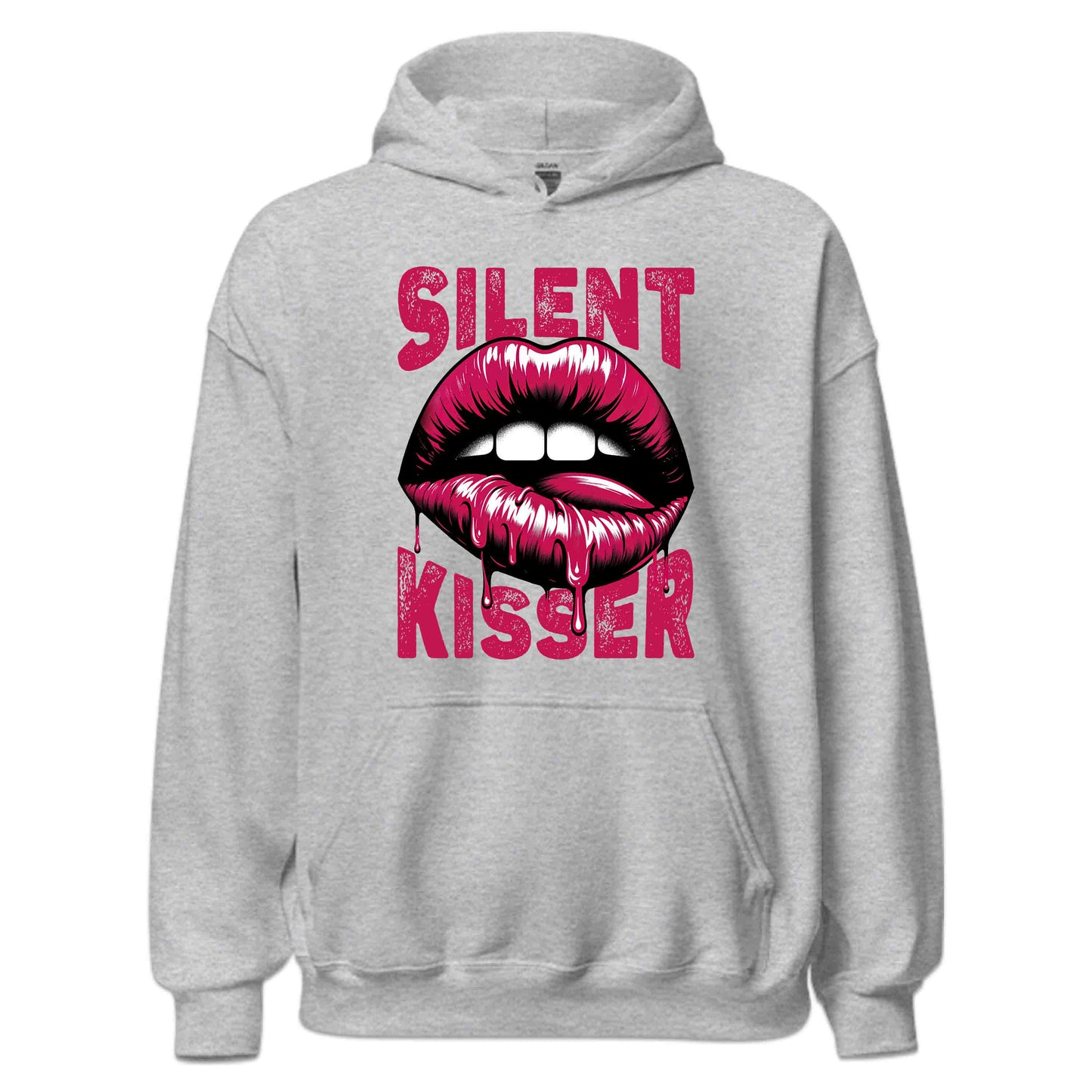 Silent Kisser Dripping Lips Art Gothic Punk and Rock Styles | PRODUCT CODE: SLTNEKSREDRP