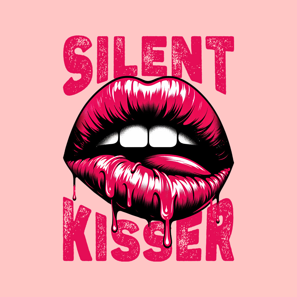 Silent Kisser Dripping Lips Art Gothic Punk and Rock Styles | PRODUCT CODE: SLTNEKSREDRP