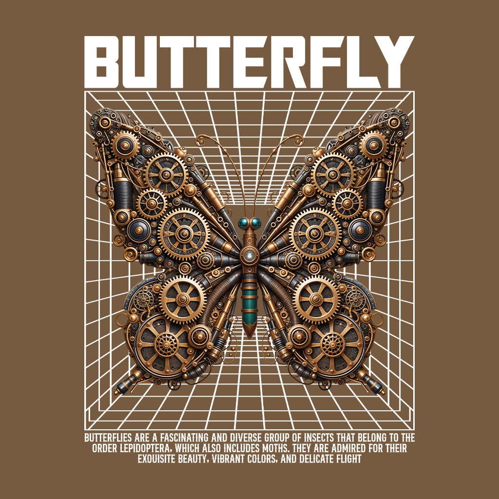 Mechanical Steampunk Butterfly Cyberpunk-Inspired Retro Futuristic Butterfly | PRODUCT CODE: SMCHENABUTFY