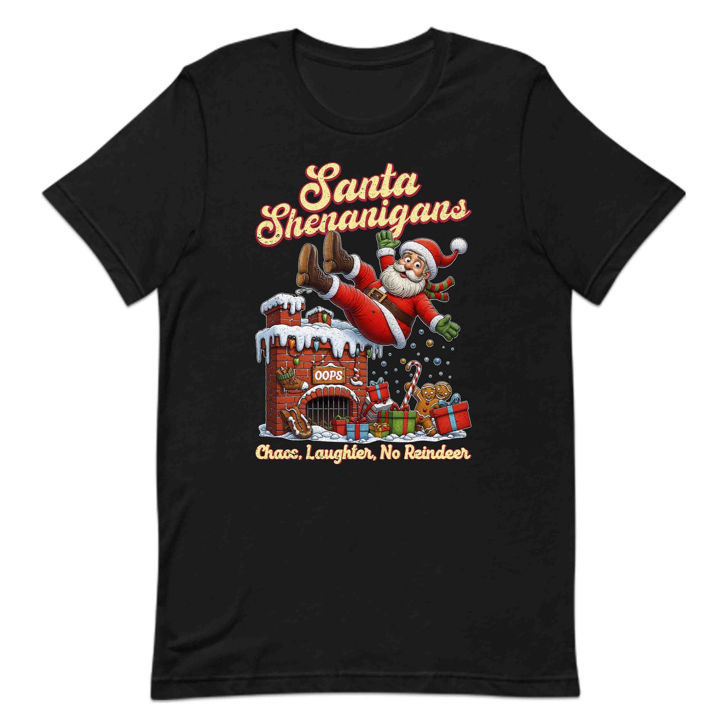 Santa Shenanigans Christmas Santa’s Epic Chimney Fail Comical Xmas | PRODUCT CODE: SNTGSHLIREPC